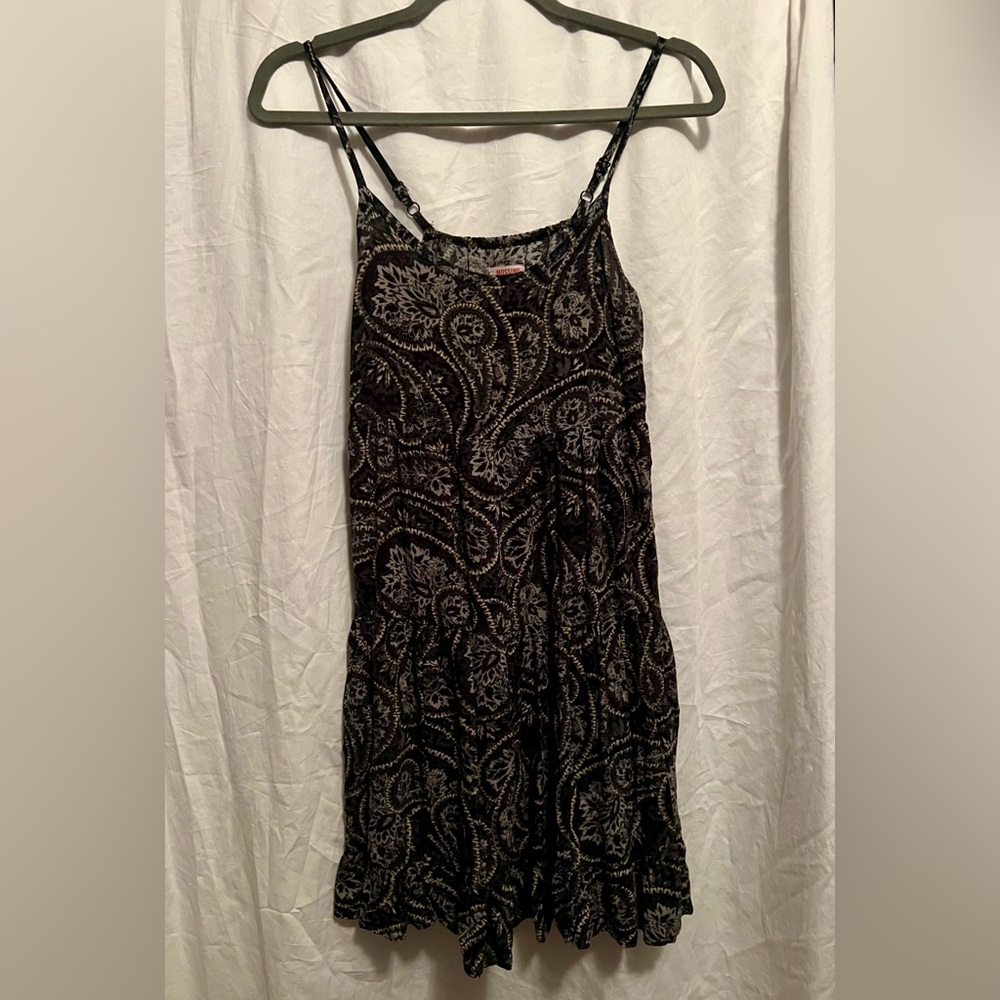 Paisley Black and Gray Women's Skirt